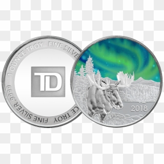 Td Northern Lights Silver Round, HD Png Download