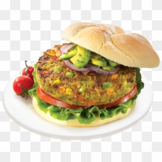 Burger Clipart Vegetable Burger - Bbq Veggie Burgers Dr Praeger's, HD Png Download