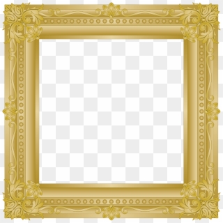 Square Gold Frame - Gold Frame Png Square, Transparent Png