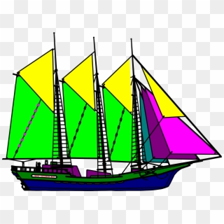 This Free Icons Png Design Of Colourful Sailboat, Transparent Png