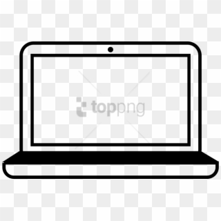 Laptop Clipart Black And White, HD Png Download