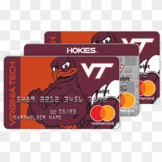 Virginia Tech Fancard Prepaid Mastercard Group Of Cards - Illustration, HD Png Download