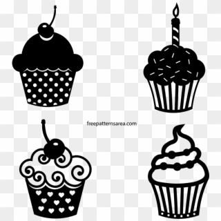 800 X 800 7 - Silhouette Cupcake Svg, HD Png Download