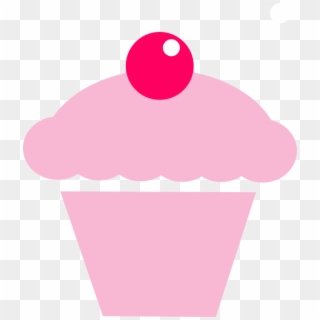 Svg Freeuse Library Cupcake Clip Art At Clker Com Online - Pink Cupcake Clipart Clker, HD Png Download