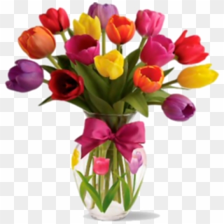 001 Flower Designs Vase Archaicawful Picsart Full - Spring Tulips, HD Png Download
