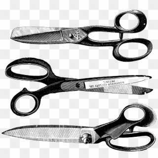 Shears Clipart Vintage - Scissors, HD Png Download