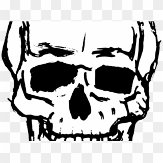 Drawn Bones Transparent Background - Skeleton Face Png Free, Png Download