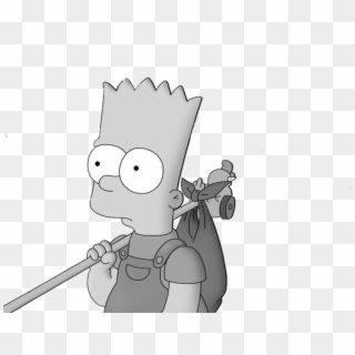 Bart Simpson Running Away, HD Png Download