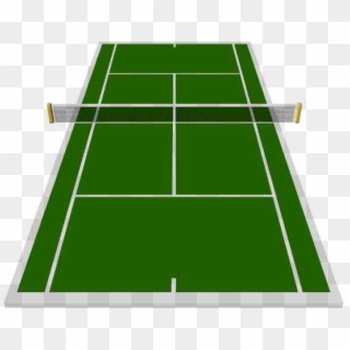 Campo Da Tennis Png - Tennis Court Easy Drawing, Transparent Png