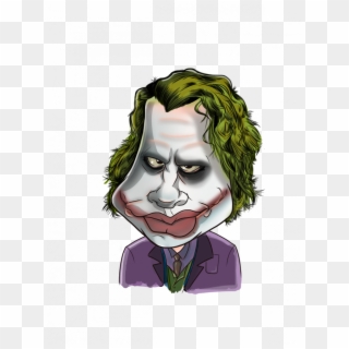 Medium Size Of Joker Drawings Cartoon Drawing Face - Шарж Джокер, HD Png Download