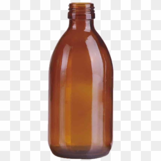 Glass Bottle Png - Amber Glass Bottle Png, Transparent Png