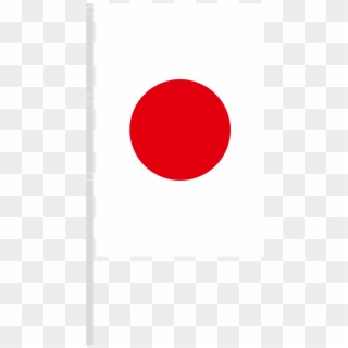 Vertical Flag With Carabiners - Japan Flag Vertical, HD Png Download