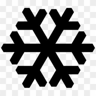 Snowflake, Snow, Cold, Winter, Frost, Ice Crystal - Snow Vector Black And White, HD Png Download