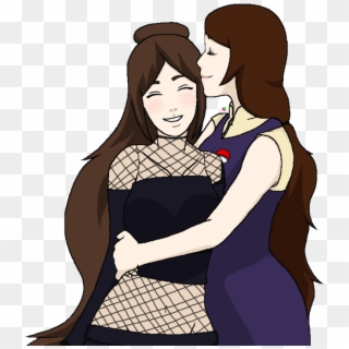 Mother And Daughter Hug Png Transparent Mother And - Cartoon, Png Download