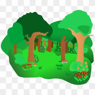 Jpg Freeuse Forest Trees Clipart - Forest Clipart Free, HD Png Download