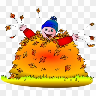 Big Image - Jumping In Leaves Clip Art, HD Png Download