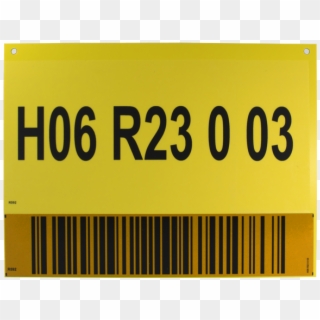 One2id Magazijn Locatieborden Retro Barcode Bulklocatie - Sign, HD Png Download