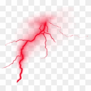 Red Lightning Transparent Transparent Background - Red Lightning Transparent Background, HD Png Download