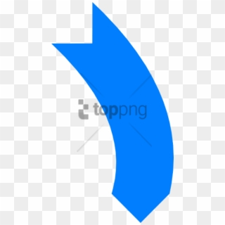 Free Png Download Blue Curved Arrow Vector Png Images - Blue Curved Arrow Icon, Transparent Png