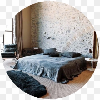 Bedroom-carpet - White Bricks In Bedroom, HD Png Download
