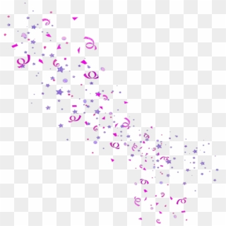 #mq #purple #pink #stars #confetti #floating - Illustration, HD Png Download
