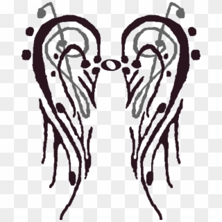 4500 X 5400 10 - Music Note Angel Wings, HD Png Download