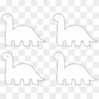 Dinosaur Clipart Black And White For Unique Dinosaur - Dino Icon Png White, Transparent Png