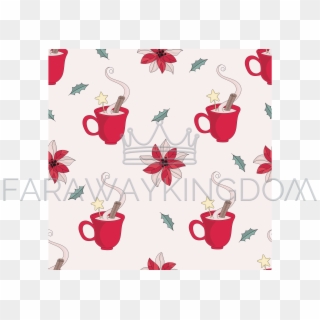 Christmas Mug New Year Seamless Pattern Vector Illustration - Cups Christmas Mugs Scrapbook Papers, HD Png Download