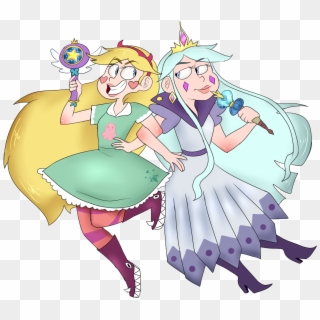 “star Butterfly And Her Mother Moon Butterfly, HD Png Download