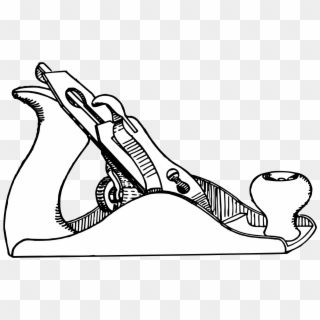 Smoothing Plane Drawing - Hand Plane Clip Art, HD Png Download