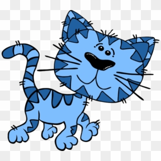 Blue Cat Cliparts - Chat Clipart, HD Png Download