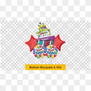 Bouquet Balloon Fun Balloon Packaged - Transparent Background Wi Fi Icon, HD Png Download