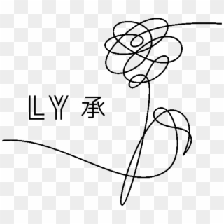 Flower Kpop Logo Drawing Pictures Png Flower Kpop Logo - Love Yourself Her Symbol, Transparent Png