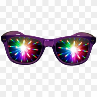Purple Diffraction/rave Glasses By American Paper Optics - Lens Flare, HD Png Download
