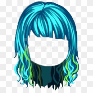 Free Png Turquoise Ninja Tribute Hair Png - Ninja Hair Png, Transparent Png