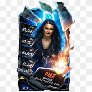 Paige S5 24 Shattered - Wwe Supercard Shattered Cards, HD Png Download