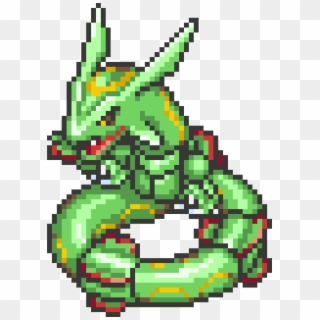 Rayquaza - Pokemon Pixel, HD Png Download