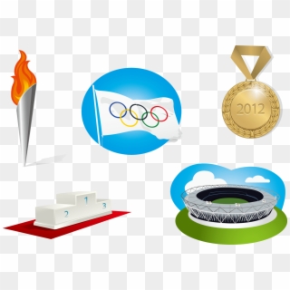 Summer Winter Landmarks Vector 2020 2018 Olympics Clipart - Elementos De Las Olimpiadas, HD Png Download
