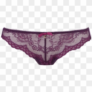Superboost Lace Thong Purple Product Front - Panties, HD Png Download