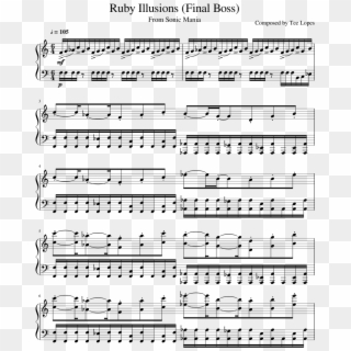 Ruby Illusions - Sheet Music, HD Png Download