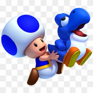New Super Mario Bros - New Super Mario Bros U Deluxe Blue Toad, HD Png Download