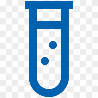 Thin Test Tube Icon Clipart , Png Download - Electric Blue, Transparent Png