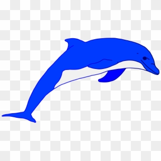 Svg Freeuse Blue Jumping Art Rooweb Clipart Dolphins - Blue Dolphin Clipart Png, Transparent Png