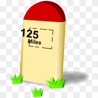Marker Clipart Short Thing - Blank Milestone Clipart Png, Transparent Png