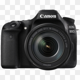 Download Canon 80d Dslr Camera Png Transparent Images - Canon Eos 80d Kit 18 55, Png Download