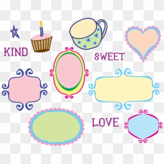 Kitschy Doodle Frame Borders - Clip Art, HD Png Download