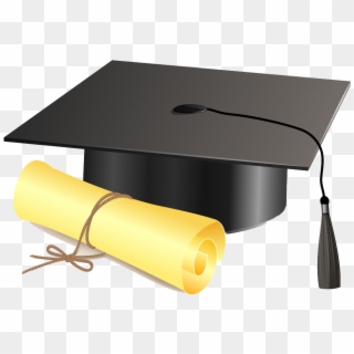 Square Academic Cap Graduation Ceremony Diploma Clip - Vector Square Academic Cap, HD Png Download