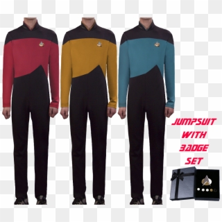 Star Trek Cosplay Costume The Next Generation Jumpsuit - Wetsuit, HD Png Download
