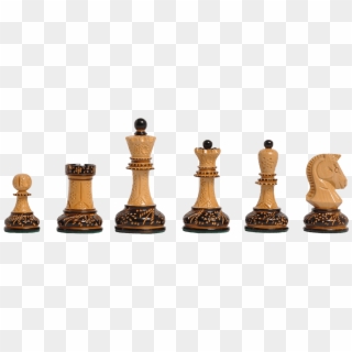 Burnt Boxwood And Natural Boxwood - Dgt Chess Pieces, HD Png Download