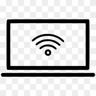 Png File Svg - Laptop Wifi Icon Png, Transparent Png